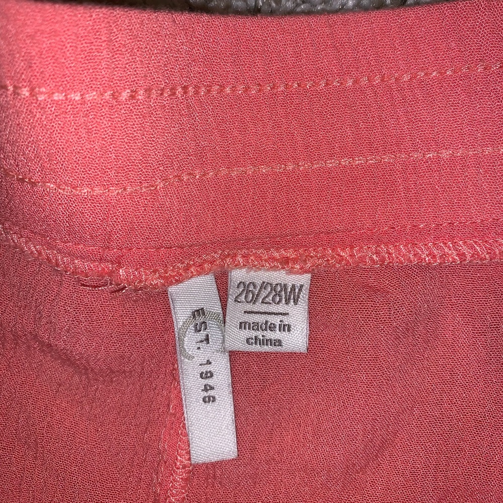 Est. 1946 Rayon Pink & Blue w Beads Shorts 26/28W - Picture 9 of 12